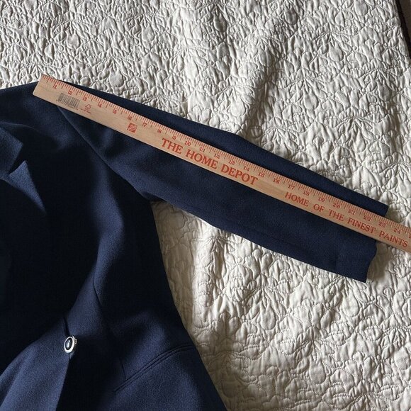 Vintage Miss Pendleton Virgin Wool Blazer Jacket Women's‎ Size 10 Navy Blue USA - Picture 12 of 12